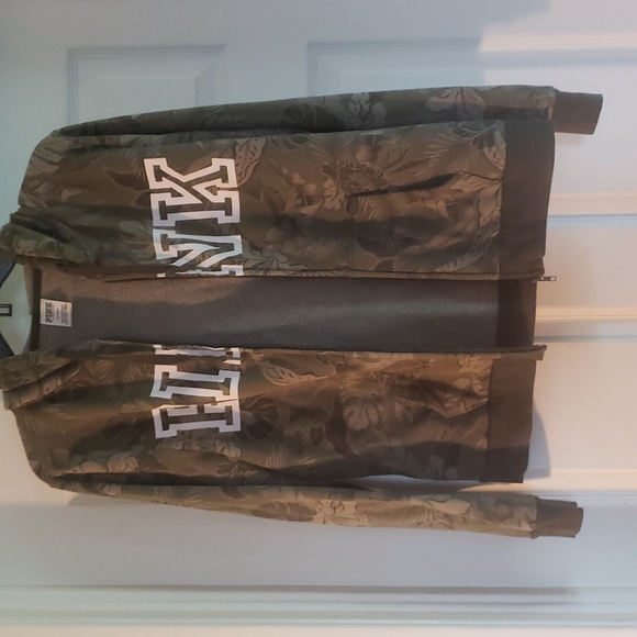 Victoria's Secret PINK Everyday Lounge Hoodie Sweatshirt Tropical Leaves Floral - Picture 4 of 6